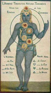 FIGURE. 8. – LES CHAKRAS, D'APRÈS GICHTEL